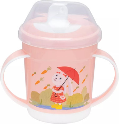 Поильник Пластишка С ручками / 431333233 (320мл, светло-розовый) -