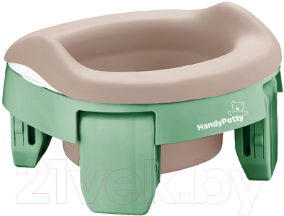 Дорожный горшок ROXY-KIDS HandyPotty / HP-255OB (оливковый/бежевый)