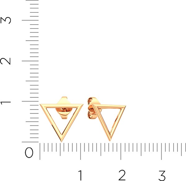 Серьги из розового золота ZORKA 300154.14K.R 