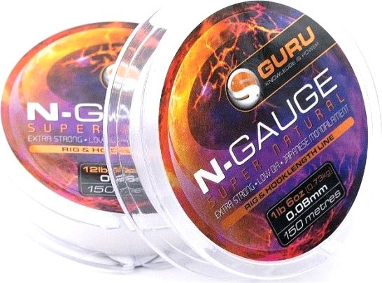 Леска монофильная Guru Super Natural Clear 150м / GNSN08 (0.08мм)