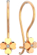 Серьги из розового золота ZORKA 310872.14K.R (с фианитами) - 