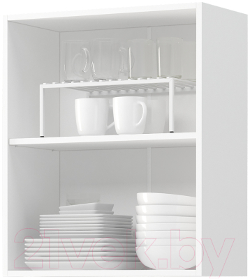 Шкаф навесной для кухни Mio Tesoro Альфа ШВ 600 (белый/холст белый)