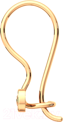 Серьги из розового золота ZORKA 310419А (с фианитами)