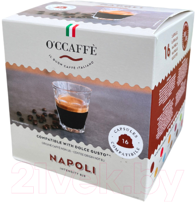 Кофе в капсулах O'ccaffe Napoli стандарта Dolce Gusto (16шт)