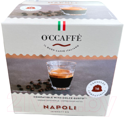 Кофе в капсулах O'ccaffe Napoli стандарта Dolce Gusto (16шт)