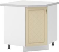 Шкаф-стол кухонный Mio Tesoro Модена ШНУ 850 угловой (белый/дуб ваниль) - 