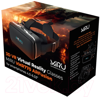 Шлем виртуальной реальности Miru VMR770 ARFusion