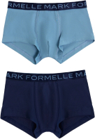 Комплект мужских трусов Mark Formelle 411188-2 (р.90-100, морской/серо-голубой) - 