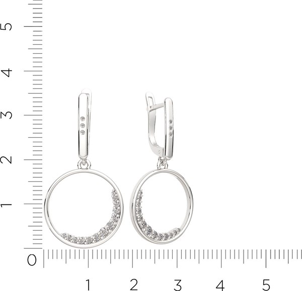 Серьги из серебра ZORKA 0310573 (с фианитами)