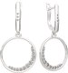 Серьги из серебра ZORKA 0310573 (с фианитами) - 