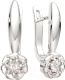 Серьги из серебра ZORKA 03D0052 (с бриллиантами) - 