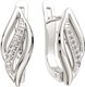 Серьги из серебра ZORKA 0310194 (с фианитами) - 