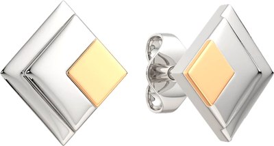 

Серьги из комбинированного серебра, 0300137.G14K