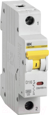 Выключатель автоматический IEK ВА47-60M 1Р 16А 6кА D / MVA31-1-016-D