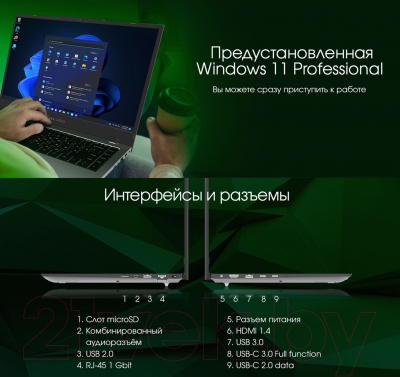 Ноутбук Digma Pro Fortis Core i3 (DN14P3-ADXW01)