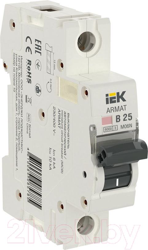 Выключатель автоматический IEK AR-M06N-1-B025