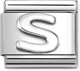 Звено для браслета NominatioN Буква S 330113/19 (серебристый) - 
