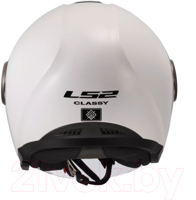 Мотошлем LS2 OF620 Classy Solid (M, белый)