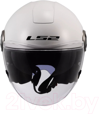 Мотошлем LS2 OF620 Classy Solid (M, белый)