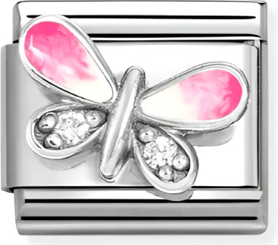 Звено для браслета NominatioN Бабочка с розовыми крыльями 330321/09 - 