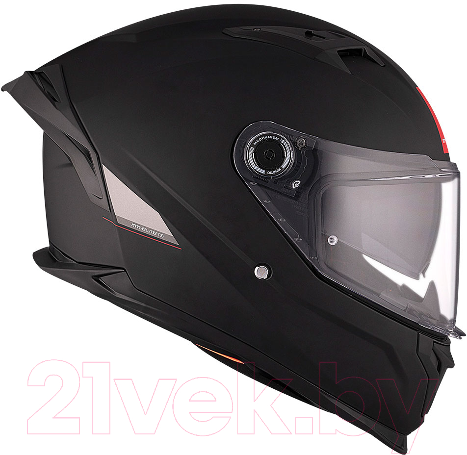 Мотошлем MT Helmets Braker SV Solid (XL, матовый черный) — фото 6
