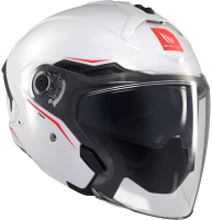 Мотошлем MT Helmets Cosmo SV Solid (S, глянцевый белый) - 