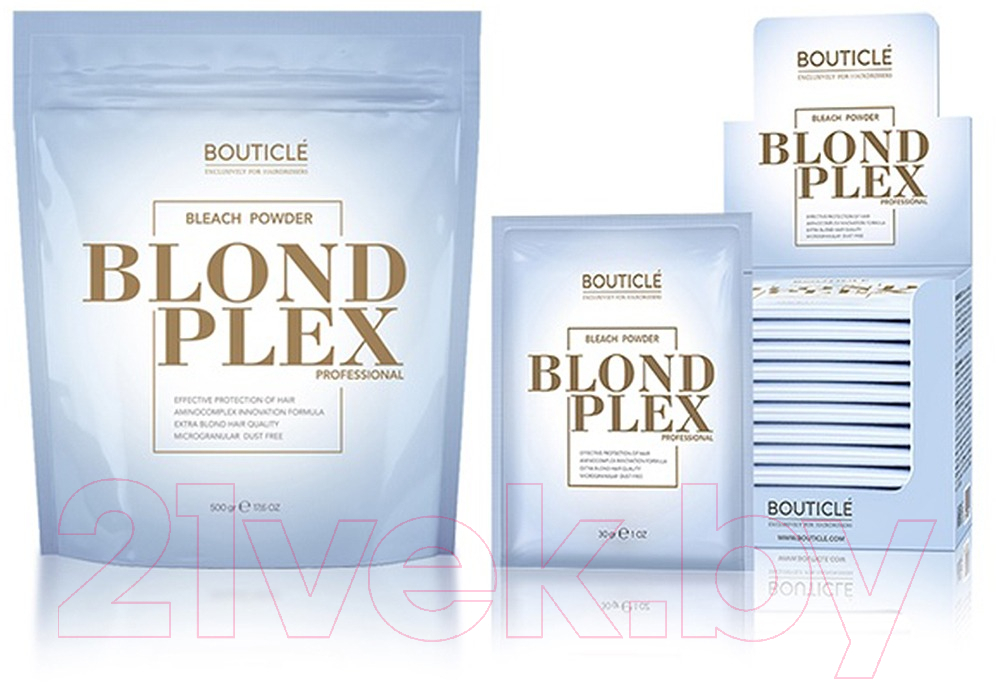 Порошок для осветления волос Bouticle Blond Plex Powder Bleach с аминокомплексом