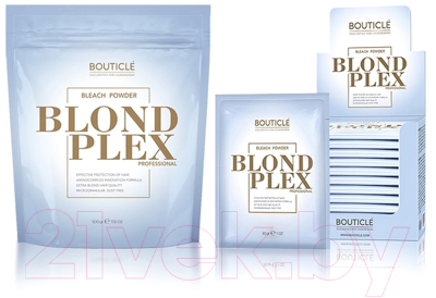 Порошок для осветления волос Bouticle Blond Plex Powder Bleach с аминокомплексом (12x30г)