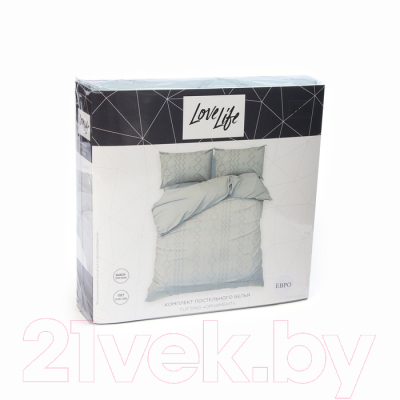 Комплект постельного белья Love Life Tufting. Орнамент 2сп / 10323099 (зеленый)