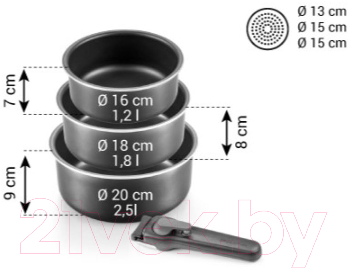 Набор кастрюль Tescoma Vario 597914
