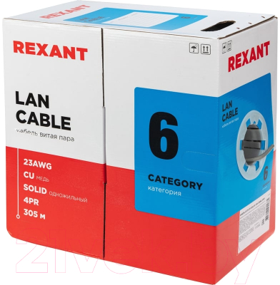 Кабель Rexant U/UTP CAT 6 ZH нг(А)-HF / 01-0067