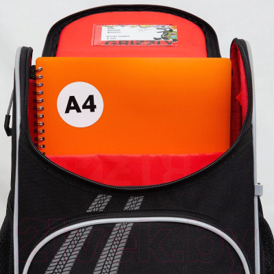 Школьный рюкзак Grizzly RAm-485-8 (черный)