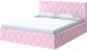 Каркас кровати Proson Fresco Casa 140x200   (жемчужно-розовый) - 