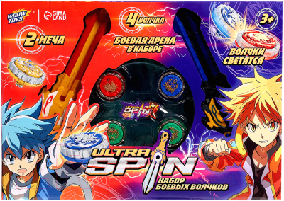 Изображение товара Игровой набор Woow Toys Волчки Ultra Spin. Сражение гладиаторов cx5003 / 10174819