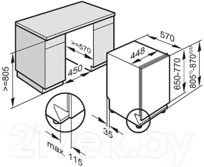 Купить Посудомоечная машина Miele G5481 SCVi SL Active / 21548162RU  