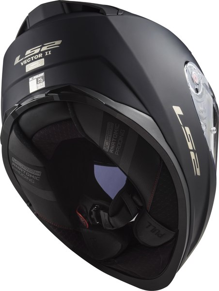 Мотошлем LS2 FF811 Vector II Solid (XL, черный матовый)