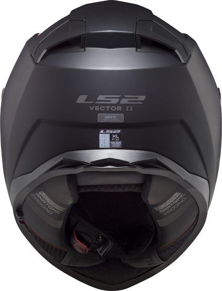 Мотошлем LS2 FF811 Vector II Solid (XL, черный матовый)