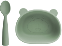 Набор посуды для кормления Beola baby HSB-04/B (зеленый) - 