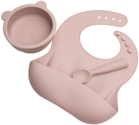 Набор посуды для кормления Beola baby HBB-05 (розовый) - 