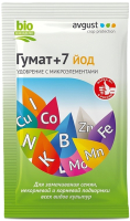 Удобрение Avgust Гумат+7 йод (25г) -