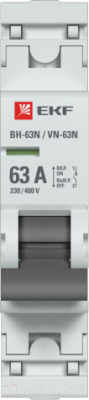 Выключатель нагрузки EKF PROxima 1P 63А ВН-63N / S63163