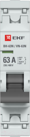Выключатель нагрузки EKF PROxima 1P 63А ВН-63N / S63163 — фото 2