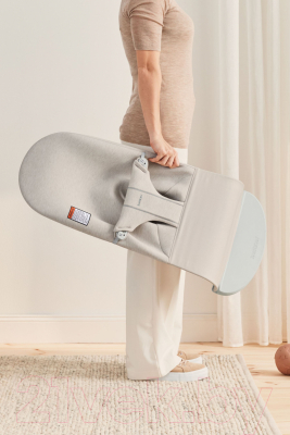 Детский шезлонг BabyBjorn Bliss 3D Jersey 0061.87 (Light Beige)
