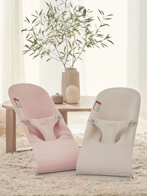 Детский шезлонг BabyBjorn Bliss 3D Jersey 0061.87 (Light Beige)