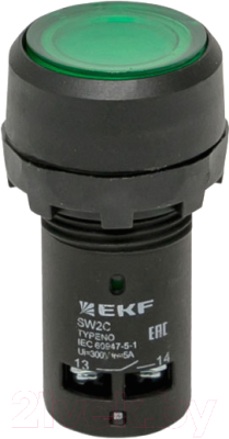 Кнопка для пульта EKF SW2C-10D sw2c-md-g (зеленый)