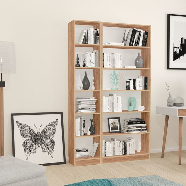Стеллаж Polini Kids Home Smart Вертикальный / 0002287.171 (дуб крафт золотой)