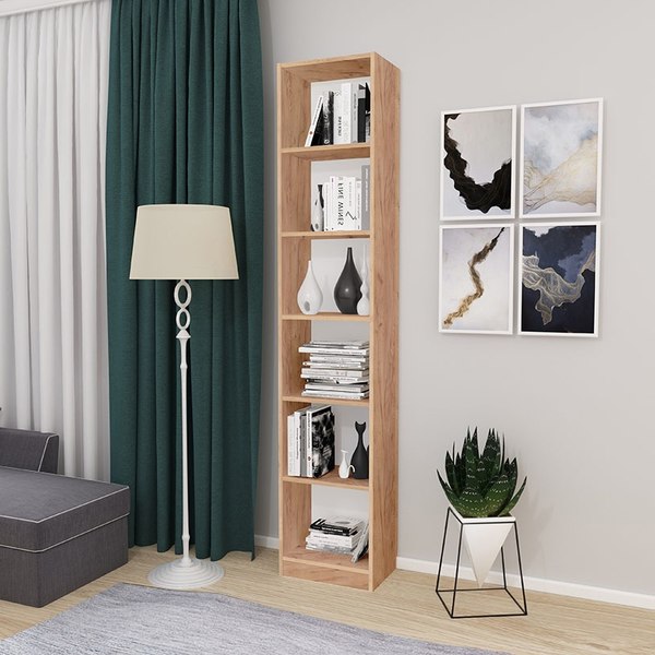 Стеллаж Polini Kids Home Smart Вертикальный / 0002287.171 (дуб крафт золотой)