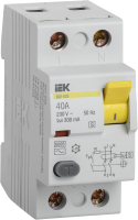 Устройство защитного отключения IEK ВД1-63S 2Р 40А 300мА / MDV12-2-040-300 - 