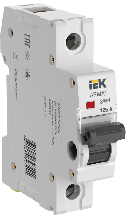 Выключатель-разъединитель IEK SWN 1P 125А / AR-SWN-1-125