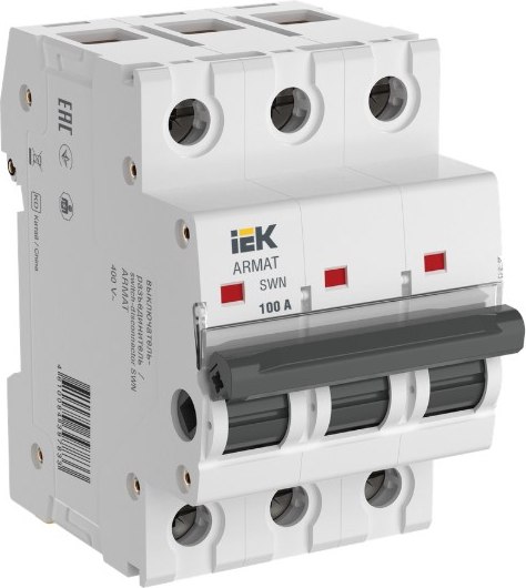 Выключатель-разъединитель IEK SWN 3P 100А / AR-SWN-3-100